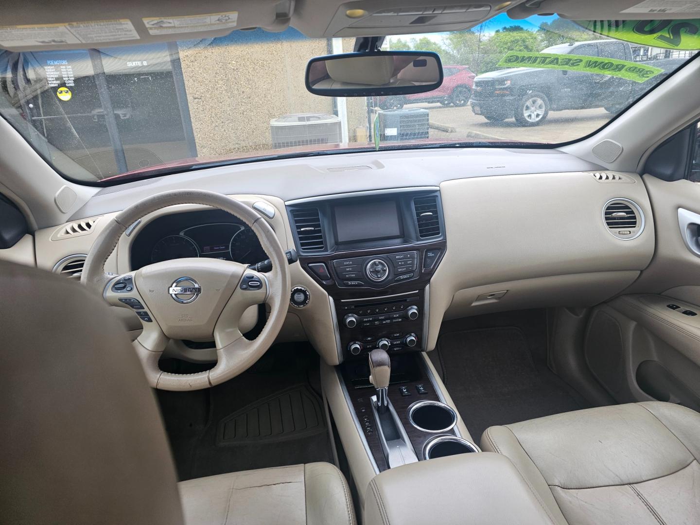 2013 MAROON Nissan Pathfinder LE 2WD (5N1AR2MN0DC) with an 3.5L V6 DOHC 24V engine, Continuously Variable Transmission transmission, located at 533 S Seven Points BLVD, Seven Points, TX, 75143, (430) 255-4030, 32.313999, -96.209351 - Photo#4